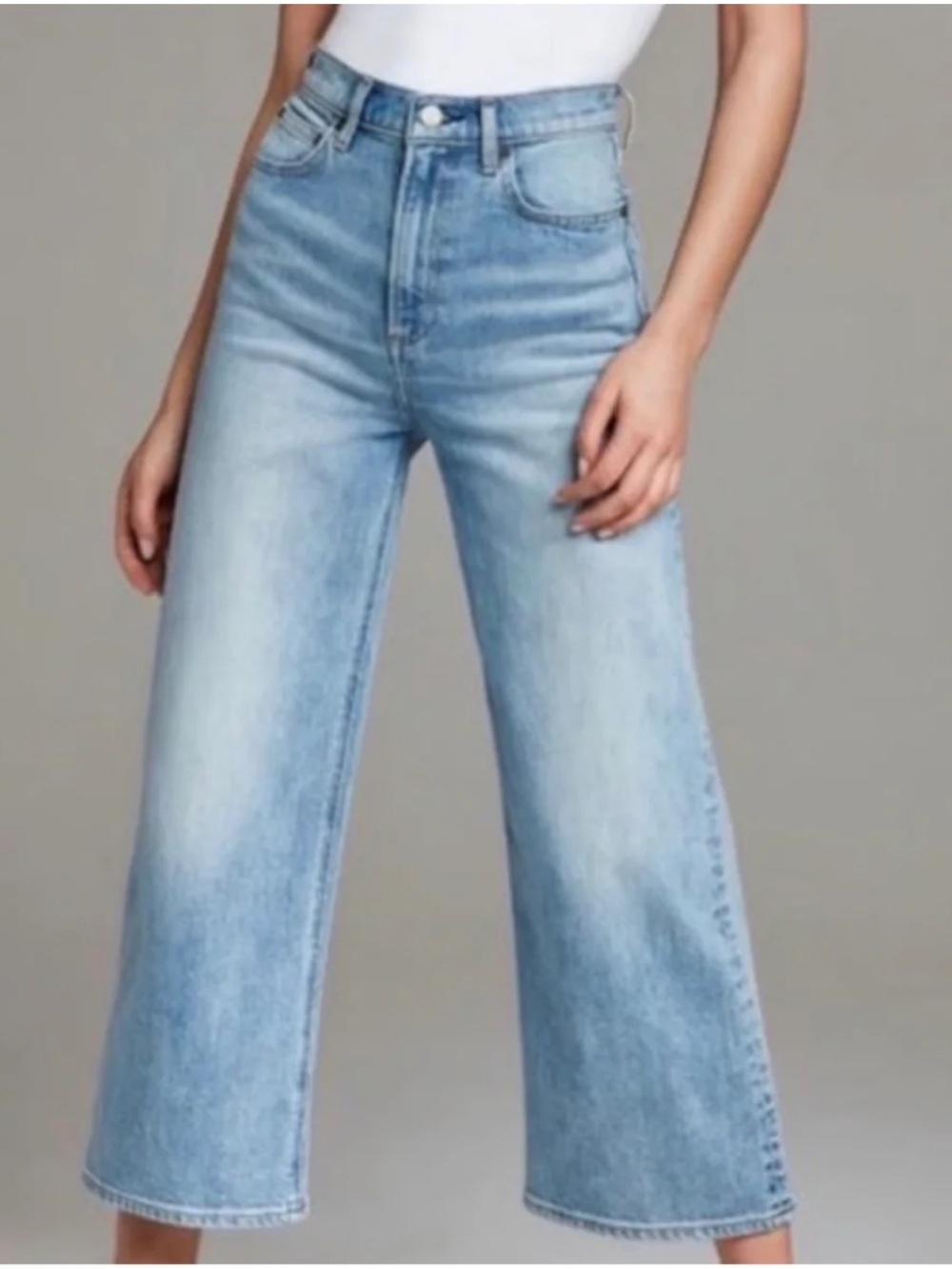 Denim Forum The Joan Wide Leg Jean